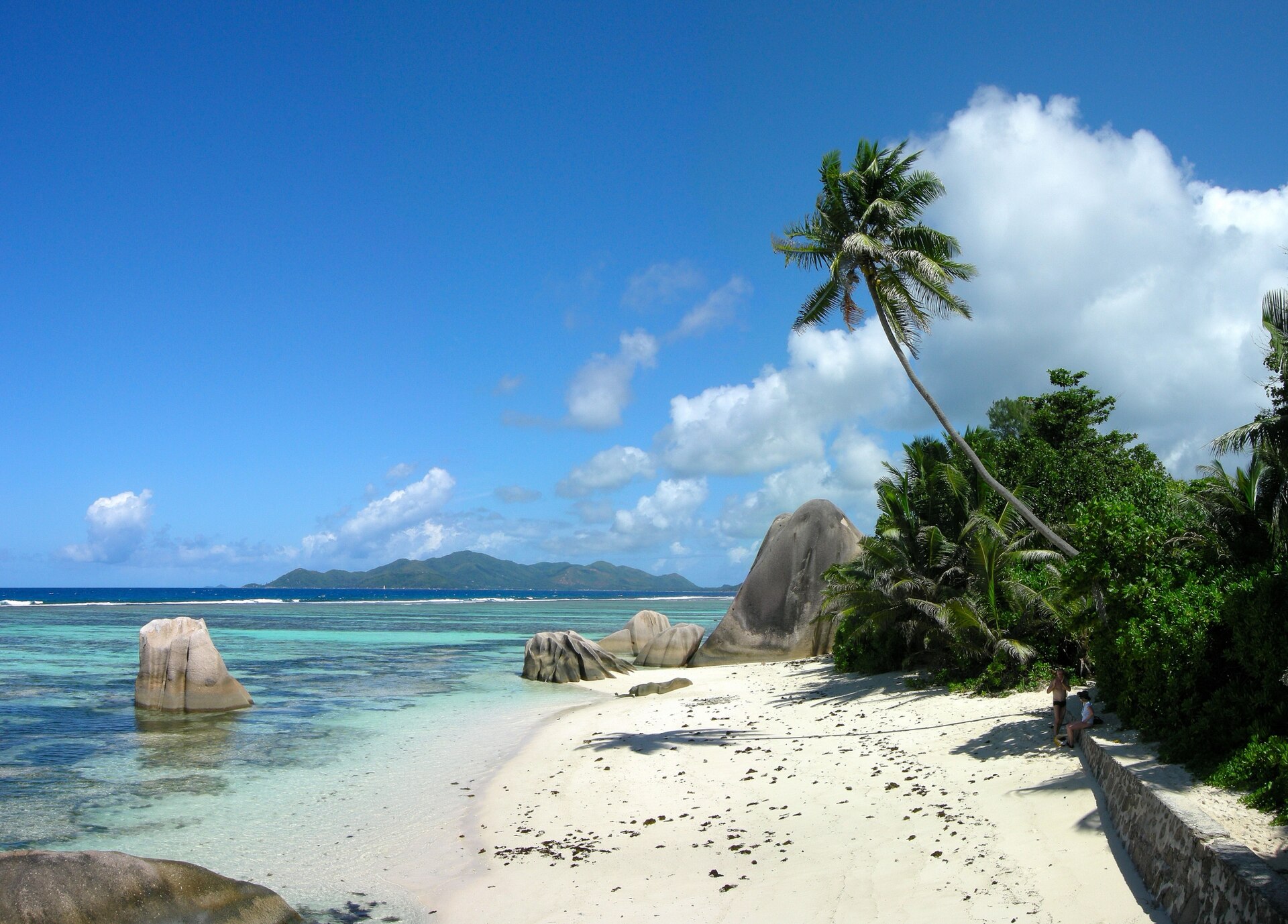 Anse Source d'Argent ao fim da tarde